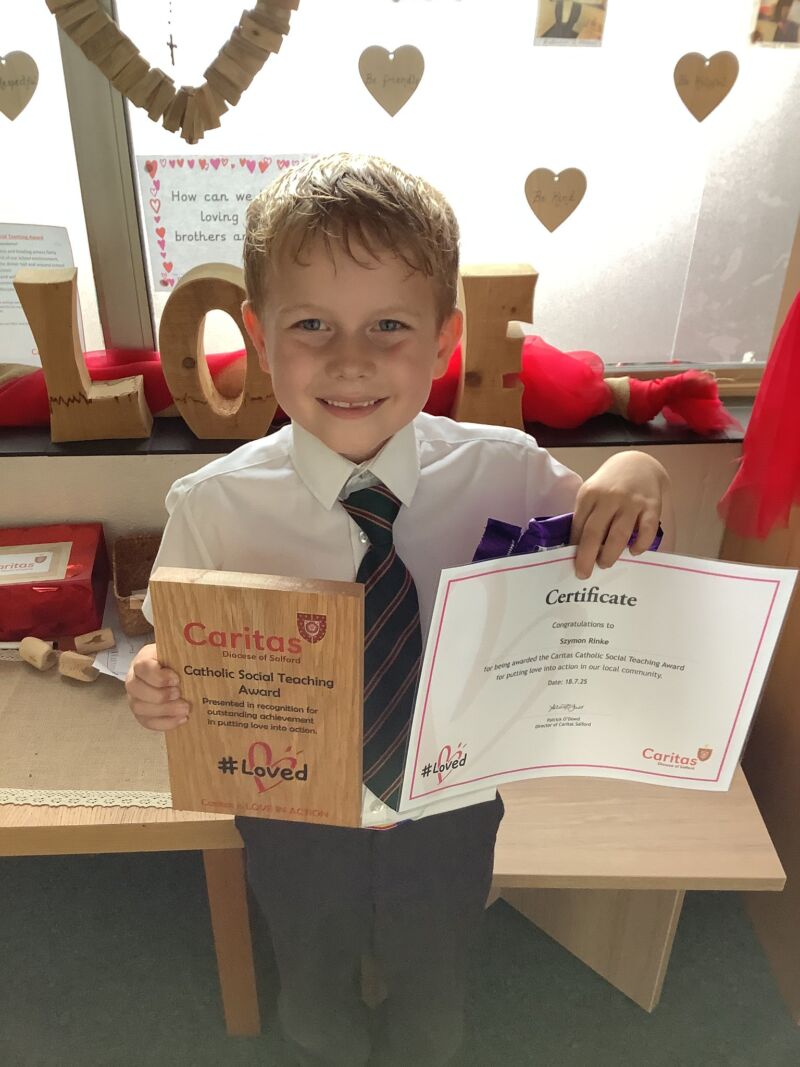 Image for the Tweet beginning: #stjosre Our Caritas Award Winner